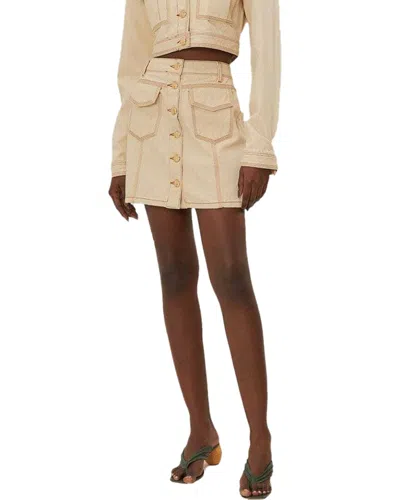 Farm Rio Mini Skirt In Neutral