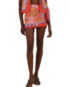 Farm Rio Mini Skirt In Orange