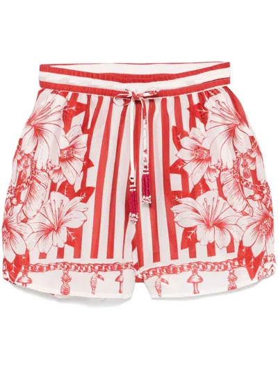 FARM RIO MIX-PRINT SHORTS