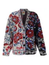 Farm Rio Mixed Valentina Floral Button Cardigan In Multi