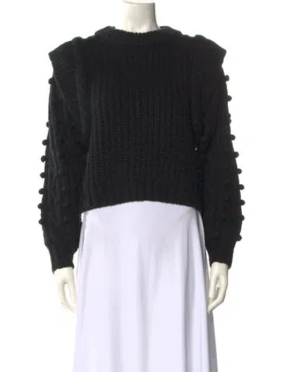 Pre-owned Farm Rio Mock Neck Sweater In Black
