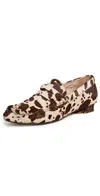 Farm Rio Monstera Heel Loafers Cow In Transparent