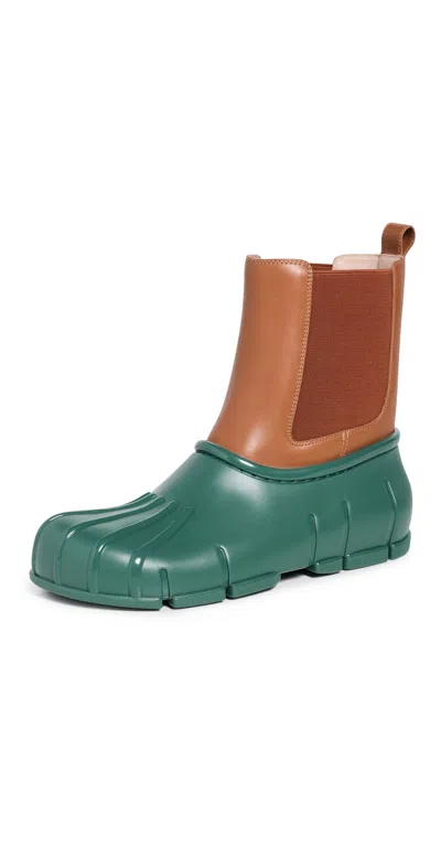 Farm Rio Monstera Rain Chelsea Boots Powder/forest In Multi