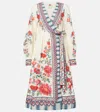 Farm Rio Mosaic Garden Midi Dress In Multicoloured