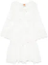 Farm Rio Palm Tree Cotton Beach Cover-up In White