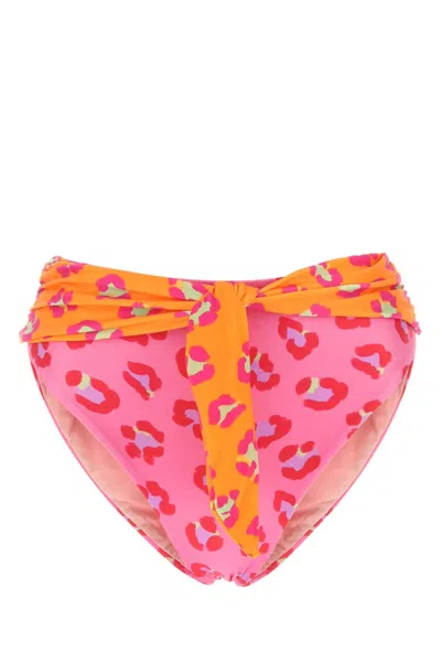 FARM RIO MULTICOLOR ANIMAL PRINT STRETCH BIKINI BOTTOMS
