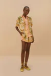 Farm Rio Multicolor Banana Royalty Kaleidoscope Shorts