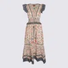 Farm Rio Superbloom Tapestry Cotton Dress In Superbloom Tapestry Cream