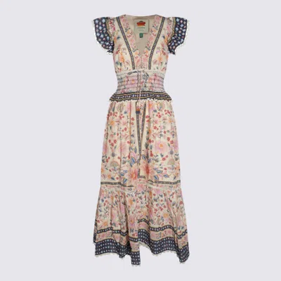 Farm Rio Superbloom Tapestry Maxi Dress In Cream In Multicolour