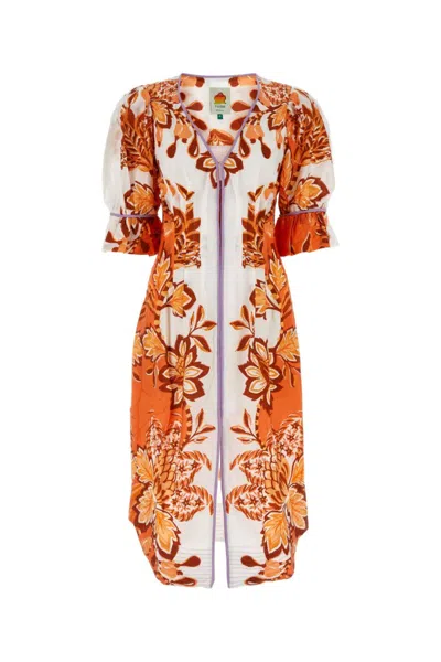 Farm Rio Multicolor Printed Tencel Blend Aura Dress In Floral
