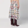Farm Rio Multicoloured Print Midi Skirt