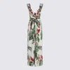FARM RIO FARM RIO MUTLICOLOR LINEN JUMPSUIT
