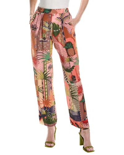 Farm Rio Mystic City Pajama Pants In Orange