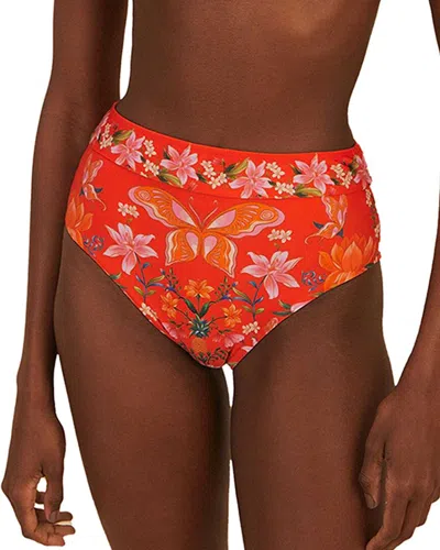Farm Rio Nature Bloom High Waist Bikini Bottom In Multi