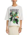 Farm Rio Nature Lovers Toucans Tee In Off-white