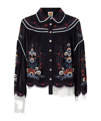 Farm Rio Nikita Printed Georgette Shirt In Multi
