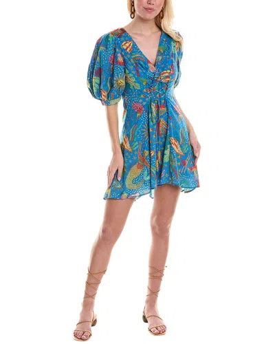 Farm Rio Ocean Stories Mini Dress In Multi