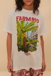 Farm Rio Off White From Brasil To The World Relaxed T-shirt In White