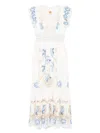 Farm Rio Off-white Linen Blend Dresses