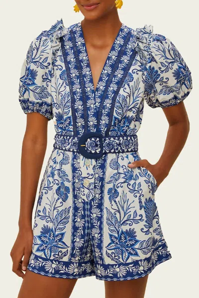Farm Rio Off-white Shell Garden Romper