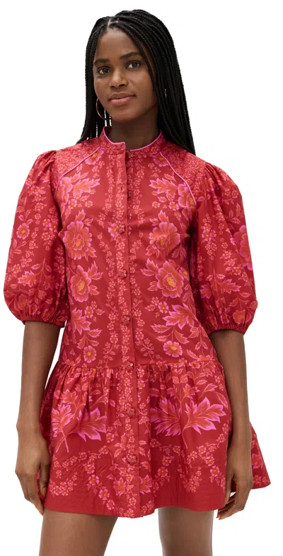 Farm Rio Olivia Red Mini Dress Olivia Red