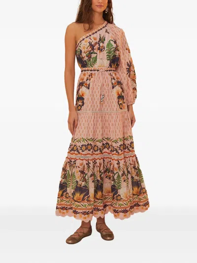 Farm Rio One-sleeve Cotton Dress
