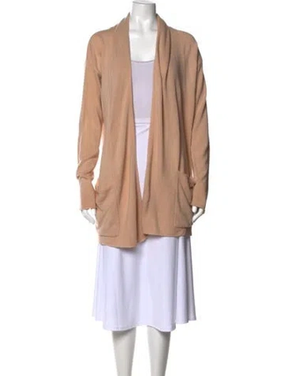 Pre-owned Farm Rio Open Front Sweater In Neutral
