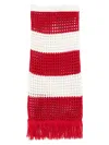 Farm Rio Open-knit Maxi Skirt In Red