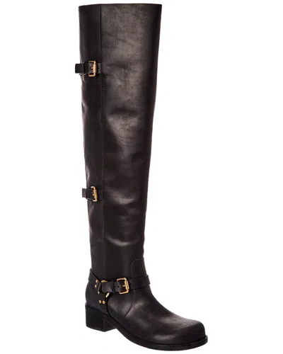 Farm Rio Over-the-knee Leather Boot In Multi