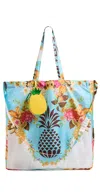 Farm Rio Packable Pineapple Fruit Bag Multi In Multi