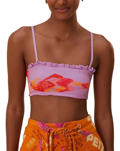 Farm Rio Painted Fishes Top In Purple