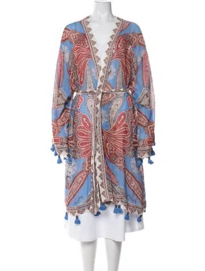 Pre-owned Farm Rio Paisley Print Jacket In Multi