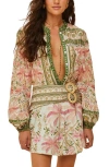 Shop Farm Rio Palm Dream Linen Blend Button-up Shirt