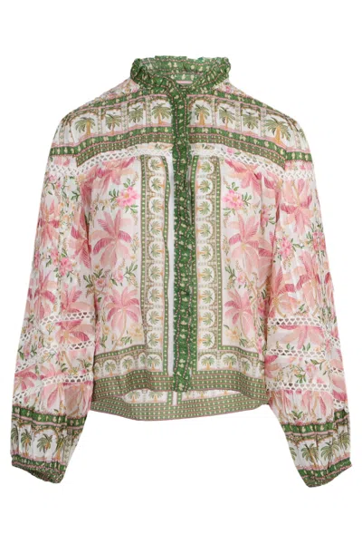 Farm Rio Palm Dream Off-white Blouse