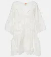 Farm Rio Palm Tree Cotton Beach Cover-up In White