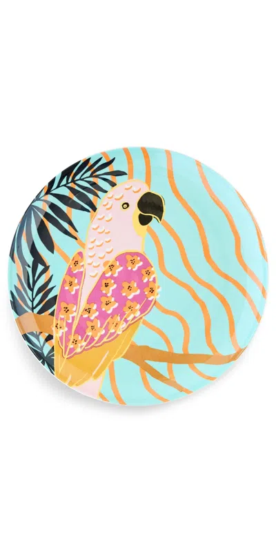 Farm Rio Parrot Plate Multi In Black