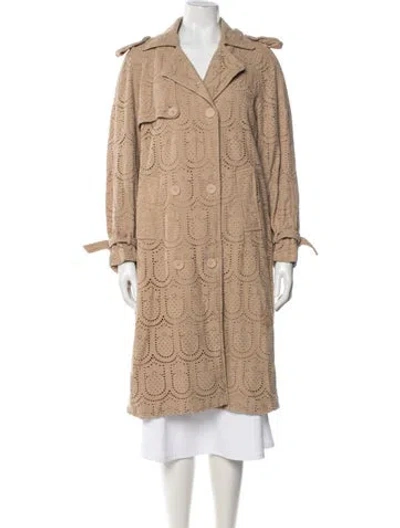 Pre-owned Farm Rio Patterned Coat In Neutral