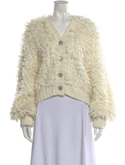 Pre-owned Farm Rio Patterned Crew Neck Sweater In Neutral