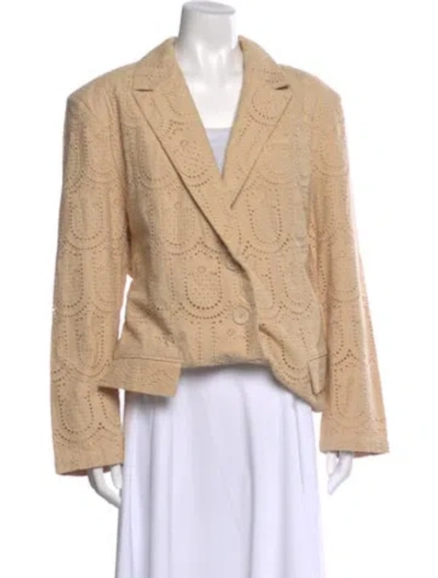Pre-owned Farm Rio Patterned Romper W/ Tags In Neutrals