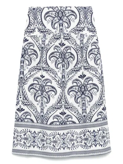 Farm Rio Patterned Skirt In Multi