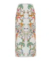 Farm Rio Delicate Forest Midi Skirt Delicate Forest Scarves Off White In White
