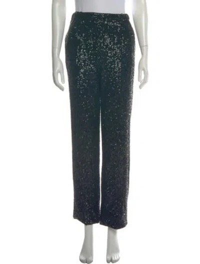 Pre-owned Farm Rio Patterned Straight Leg Pants In Green