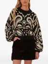 Farm Rio Patterned Sweater In Multi