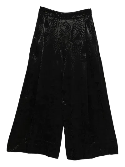 Farm Rio Patterned Trousers In Black