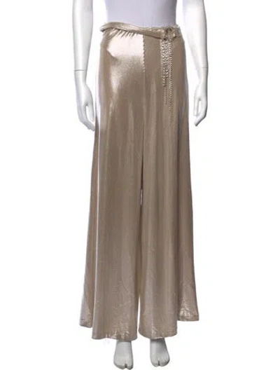 Pre-owned Farm Rio Patterned Wide Leg Pants In Neutral
