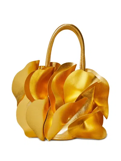 Farm Rio Petal-detail Tote Bag In Gold