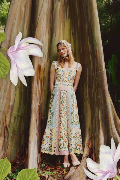 Farm Rio Petal Dress In Multi