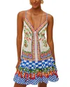 Farm Rio Picnic Peppers Ainika Mini Dress Picnic Peppers Ainika Off White