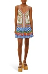 Farm Rio Picnic Peppers Ainika Mini Dress Picnic Peppers Ainika Off White
