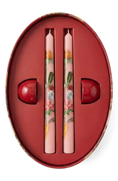 Farm Rio Pillar Candle Set In Red